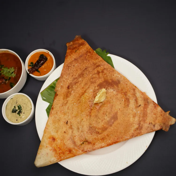 1 Plain Dosa 1 Cheese Dosa 1 Uttapam Combo plate order in Khar, Bandra, Santacruz, Mumbai from The South Indian Plate.