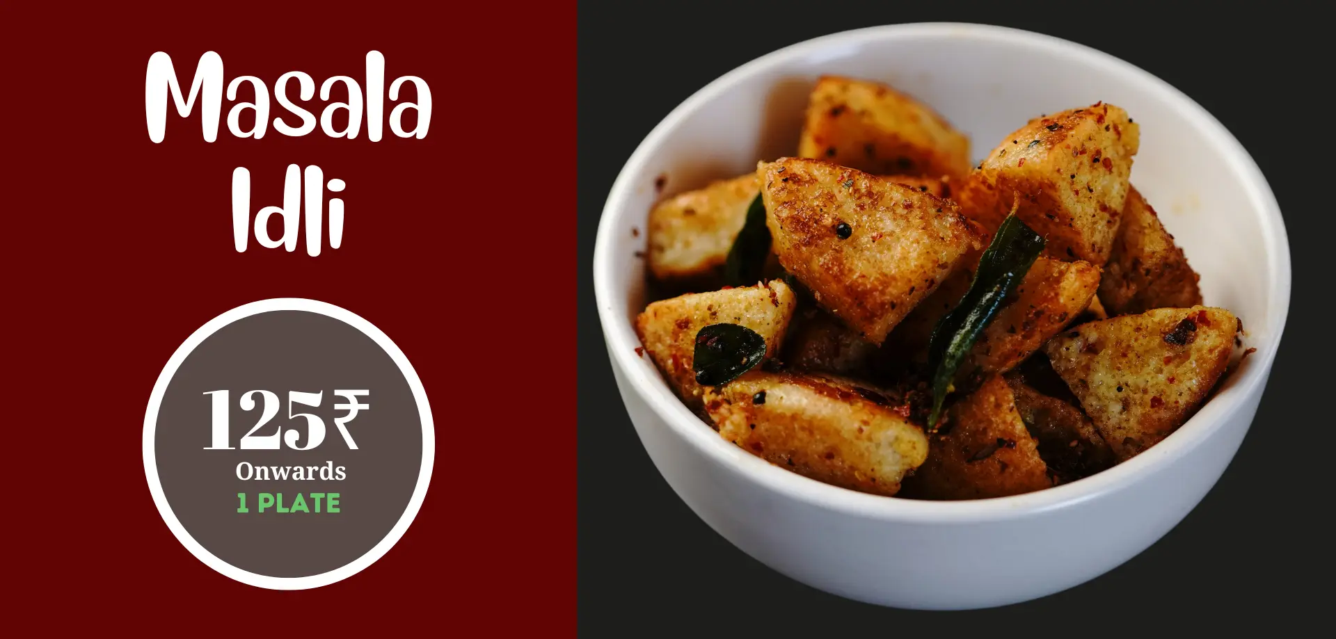 Best Masala Idli plate order in Khar, Bandra, Santacruz, Mumbai from The South Indian Plate.